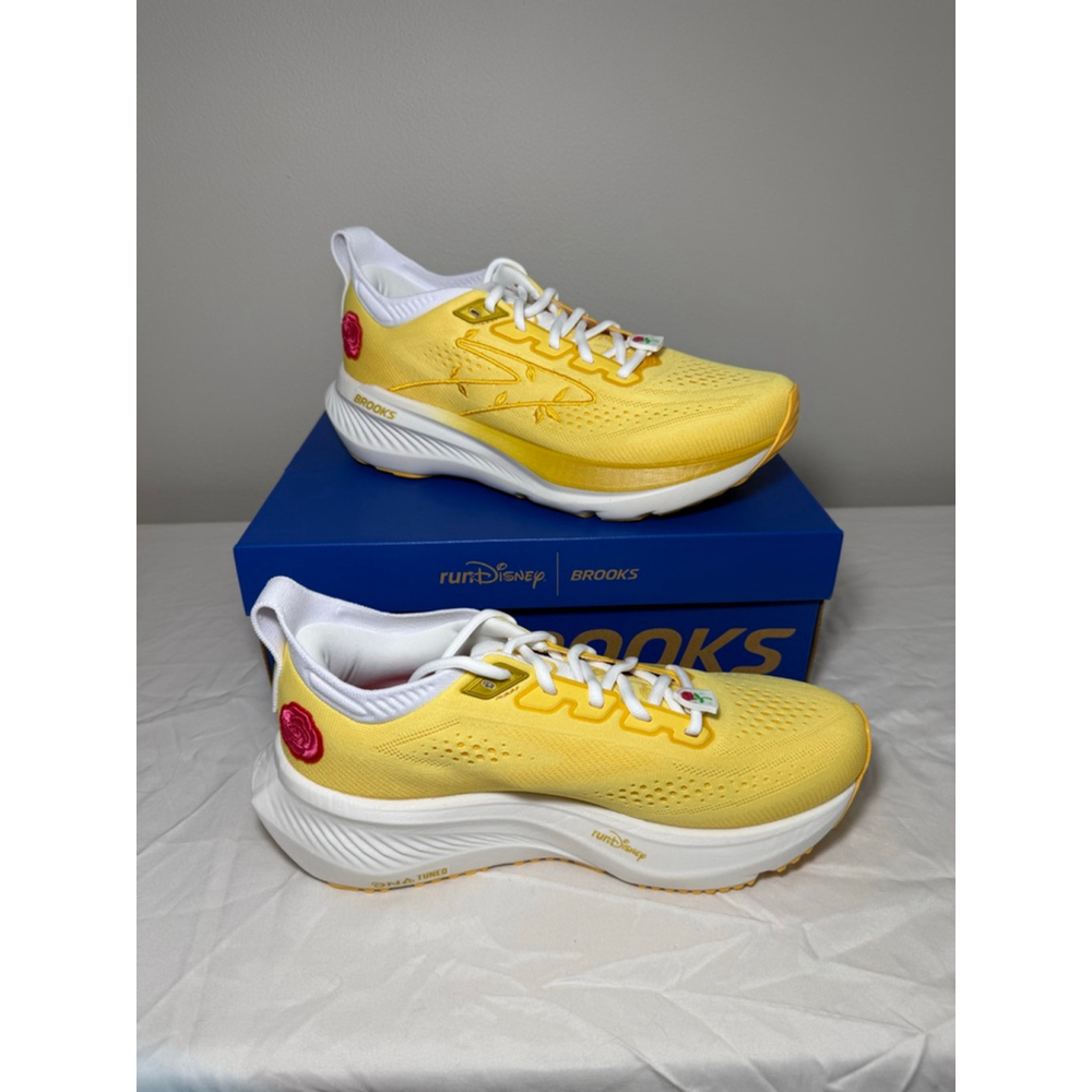 RunDisney Brooks Glycerin 23 Belle Shoes Yellow 8 NWT